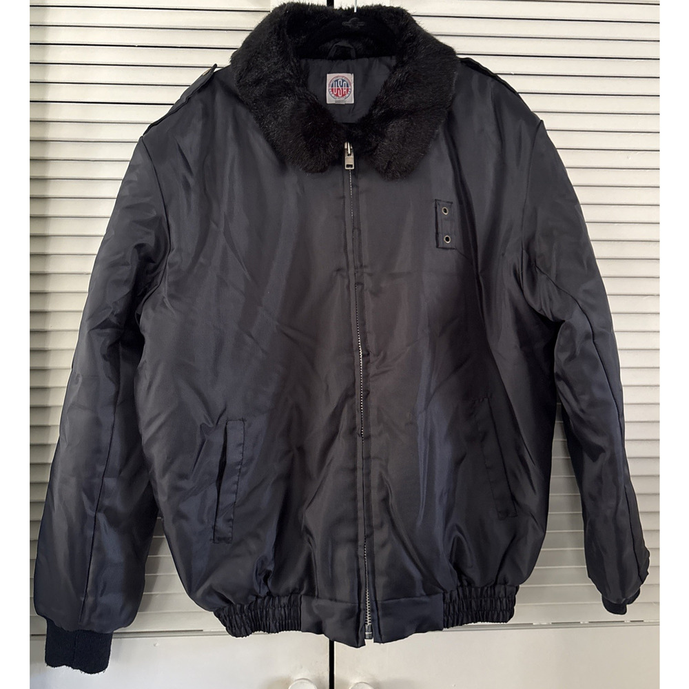 Bomber Jacket Lawman Security Officer Police Heavy Winter Coat